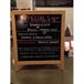 14 inch x 12 inch Tabletop A-Frame Sign with Black Marker Board Thumbnail 2