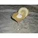Fineline Tiny Temptations 6401GRN 2 oz. Tiny ‘Tini 2-Piece Green Plastic Glass– 120 / CS Thumbnail 1