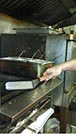 8 inch x 3 inch Flexible Solid Turner - Wood Handle Thumbnail 1