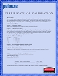 Calibration Certificate for this item Preview