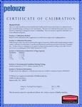 Calibration Certificate for this item Preview