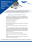 Seasoning A Carbon Steel Fry Pan Preview