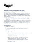 Vollrath’s Warranty Information Preview