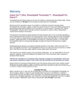 Paraclipse's warranty information for this product Preview