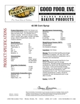 Spec Sheet Preview