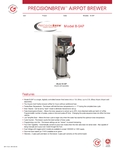 120/208V Grindmaster BSAP PrecisionBrew Digital 2.5 Liter Single Airpot Automatic Coffee Brewer Coffee