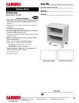 Spec Sheet Spec Sheet