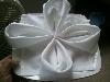 50 / 50 White Cloth Poly Cotton Napkin 12 / Pack Thumbnail 1