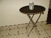 31 inch Folding Chrome Tray Stand Thumbnail 1