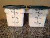 4 Qt. White Square Food Storage Container Thumbnail 1