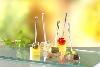 4 inch Clear Plastic Prism Food Pick Thumbnail 1