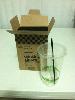 Choice 7 3/4 inch Jumbo Unwrapped Black Straw 5000 / CS Thumbnail 1