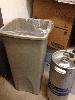 Rubbermaid FG356988BEIG Untouchable Beige 23 Gallon Square Wastecan Thumbnail 1