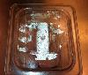 1/6 Size Food Pan Lid with Handle - Clear Polycarbonate Thumbnail 4