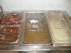 1/6 Size Food Pan Lid with Handle - Clear Polycarbonate Thumbnail 5