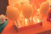 Gold Medal 3205 O-Jay (Orange) Cotton Candy Floss Sugar 1/2 Gallon Carton Thumbnail 1