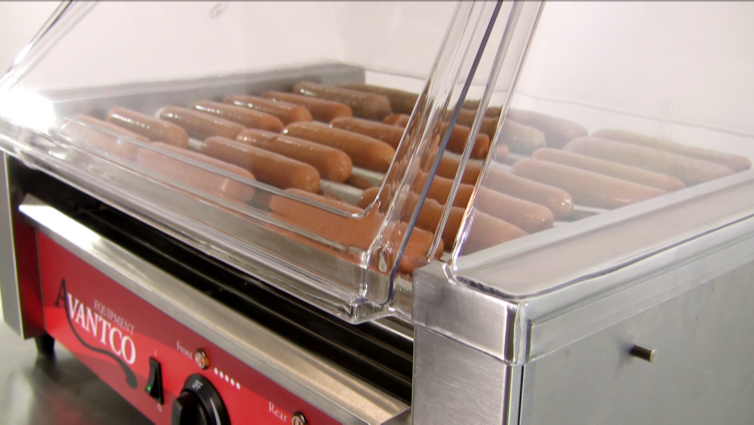 Keeping Hot Dogs Sanitary on Your Roller Grill With a Sneeze Guard Keeping Hot Dogs Sanitary on Your Roller Grill With a Sneeze Guard