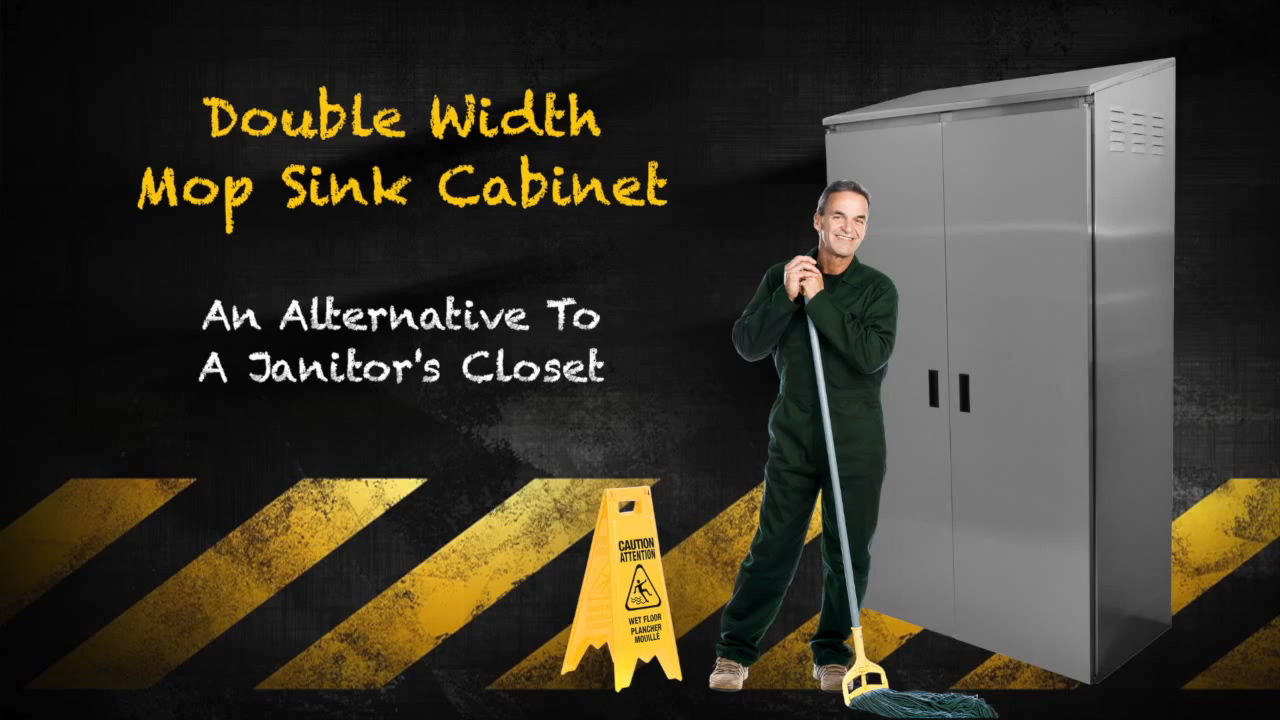 Advance Tabco Double Width Mop Sink Cabinet Advance Tabco Double Width Mop Sink Cabinet
