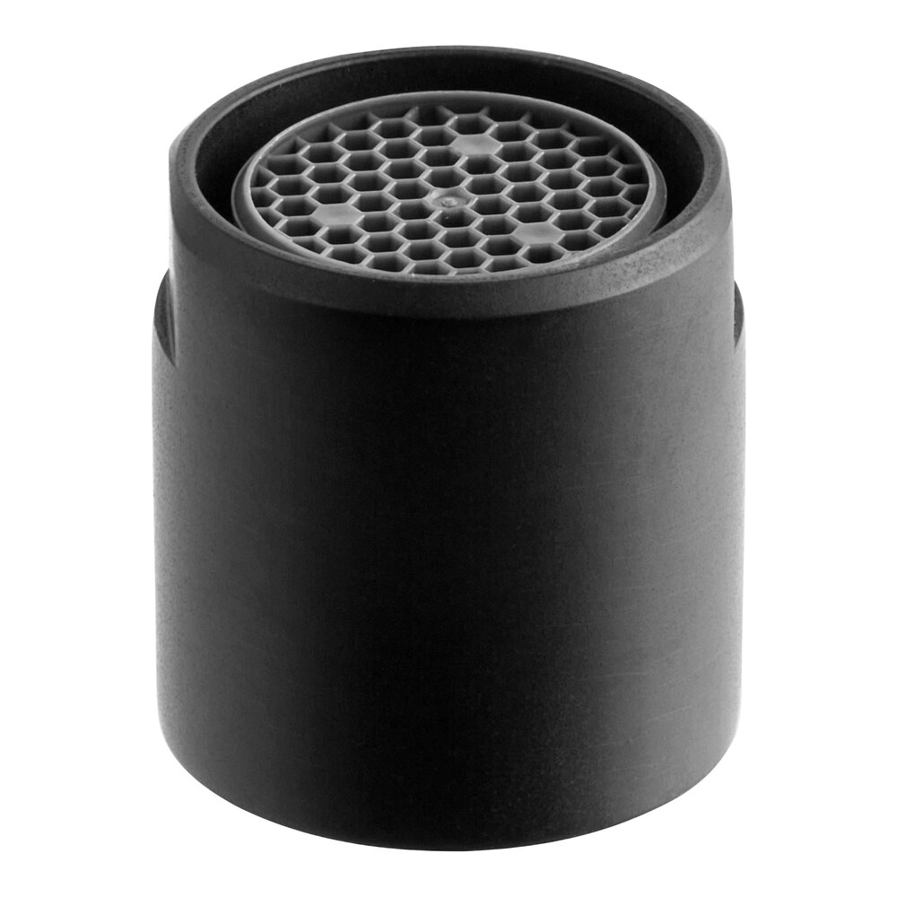 A black Waterloo aerator with a round lens.