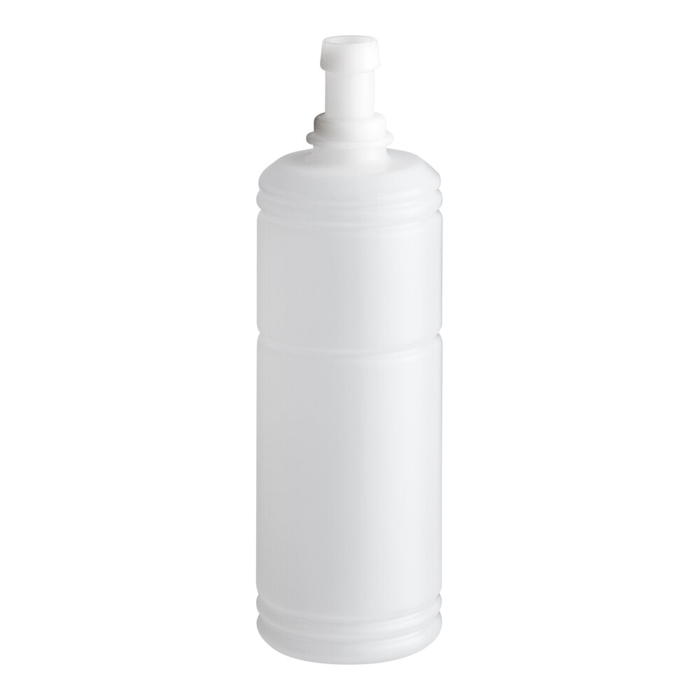 A white plastic Waterloo refill bottle with a white nozzle.