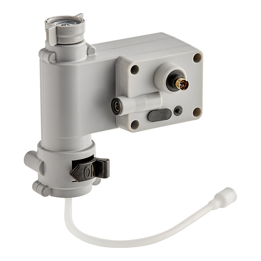 A white and grey Waterloo foaming dispenser control box with a wire.