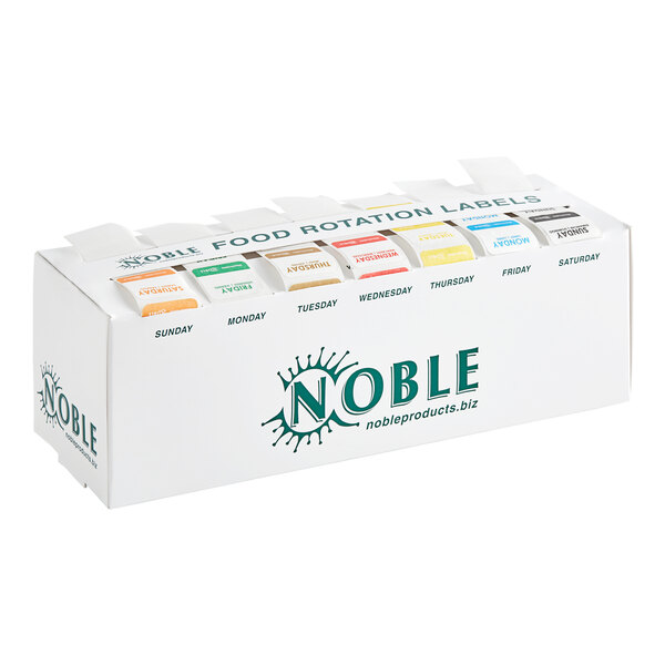 7-Slot Dispenser with 7 Dissolvable 1" Day of the Week Label Rolls