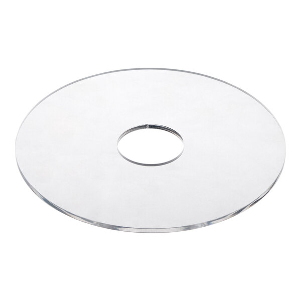 4 1/4" Clear Plastic Disk for Label Dispenser