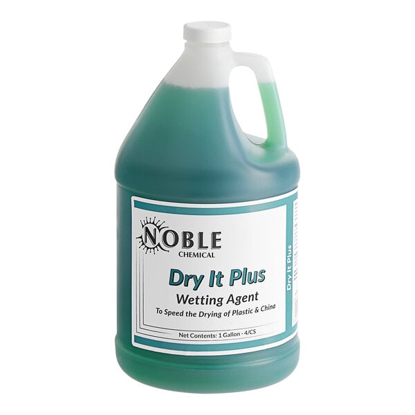 1 gallon / 128 oz. Dry It Plus Concentrated Rinse Aid for High Temperature Dish Machines