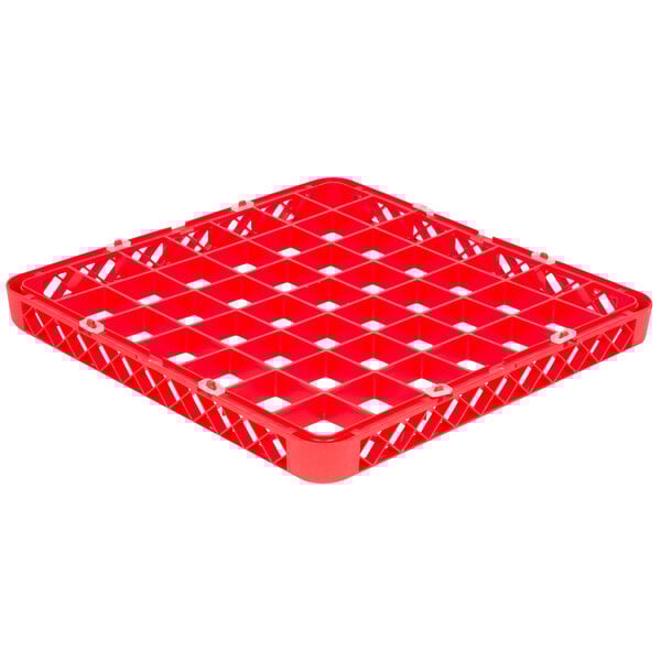 49-Compartment Red Full-Size Glass Rack Extender