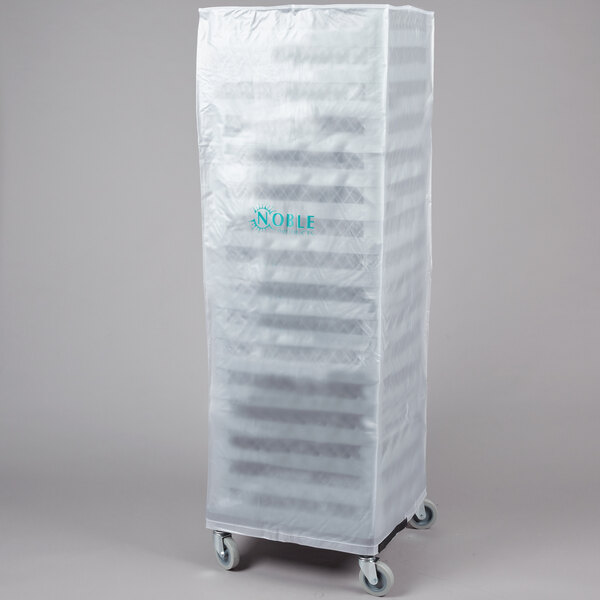 60" Translucent Vinyl Glass Rack Dust Cover with Zipper