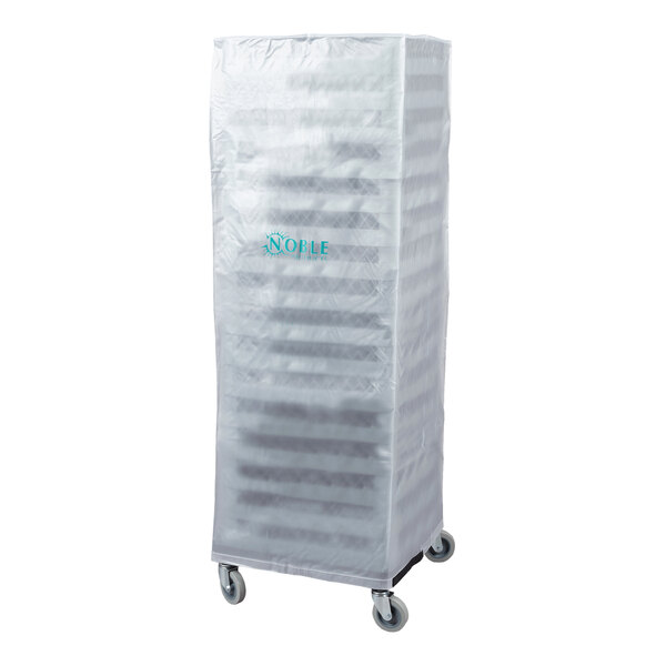 60" Translucent Vinyl Glass Rack Dust Cover with Zipper