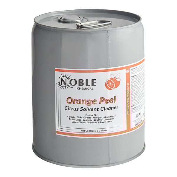 5 Gallon / 640 oz. Orange Peel Citrus Concentrated Solvent Cleaner