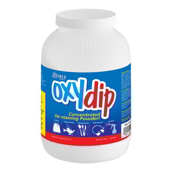 8 lb. / 128 oz. Oxy Dip Concentrated Presoak and Destainer - 4/Case