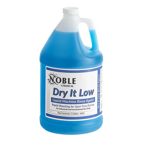 1 gallon / 128 oz. Dry It Concentrated Low Rinse Aid / Drying Agent for Low Temperature Dish Machines
