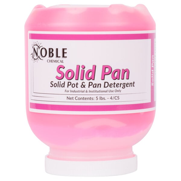 5 lb. / 80 oz. Concentrated Solid Pan Detergent - 4/Case