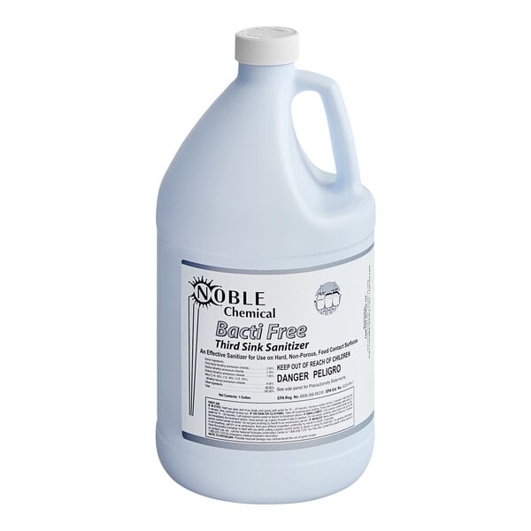 1 Gallon / 128 oz. Bacti-Free Concentrated Third Sink Sanitizer - 4/Case