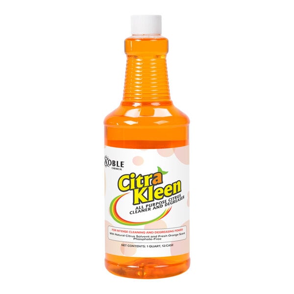 CitraKleen 1 Qt. (32 oz.) Concentrated All Purpose Citrus Cleaner & Degreaser - 12/Case