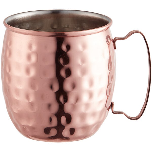 Alchemy 16 oz. Hammered Copper Moscow Mule Mug - 12/Pack | Acopa