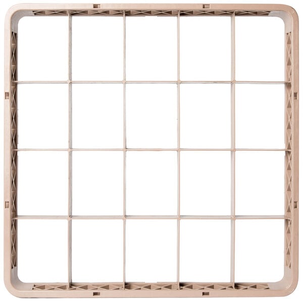 20-Compartment Brown Full-Size Glass Rack Extender
