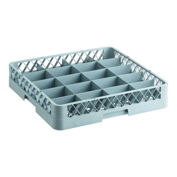 20-Compartment Gray Full-Size Glass Rack
