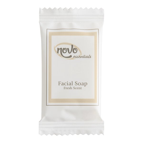 Essentials 0.4 oz. Hotel and Motel Wrapped Facial Soap Bar - 1,000/Case