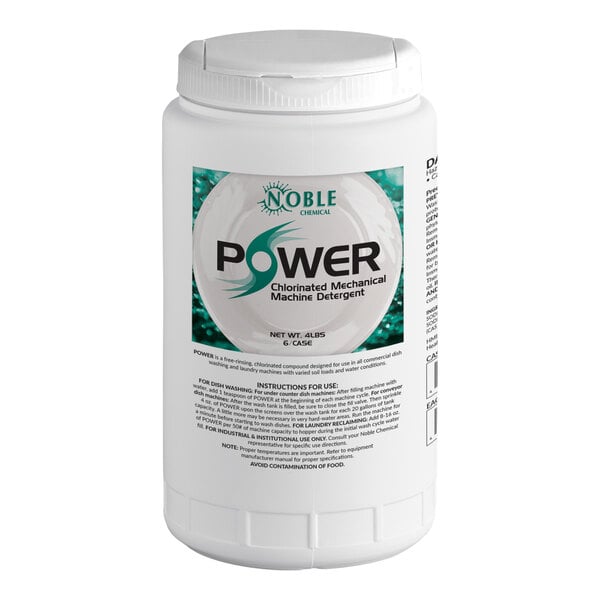 4 lb. / 64 oz. Machine Concentrated Dishwasher / Laundry Detergent - 6/Case