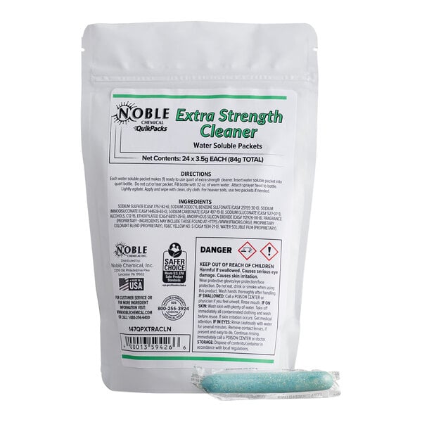 QuikPacks 3.5 Gram Concentrated Extra Strength Cleaner Packets - 24/Bag