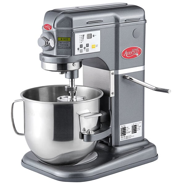 Dark Gray 8 Qt. Bowl Lift Countertop Mixer with Standard Accessories - 120V, 4/5 hp