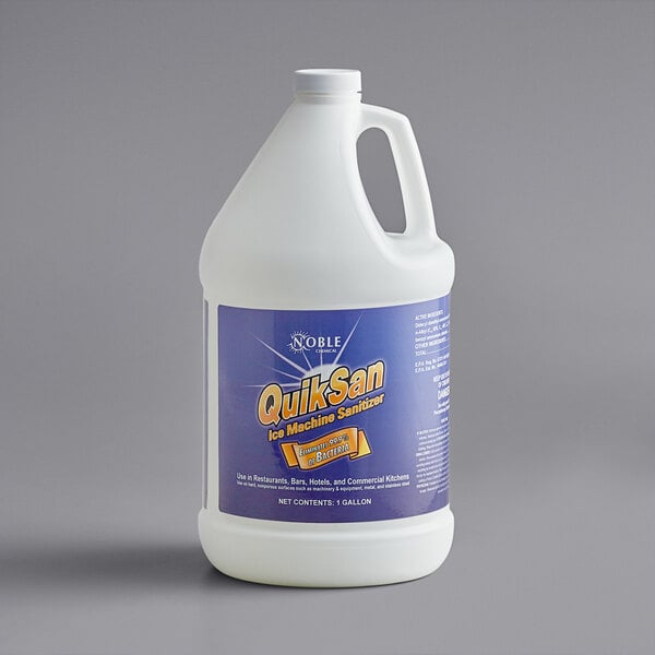 1 Gallon / 128 oz. QuikSan Nickel-Safe Concentrated Ice Machine Sanitizer - 4/Case