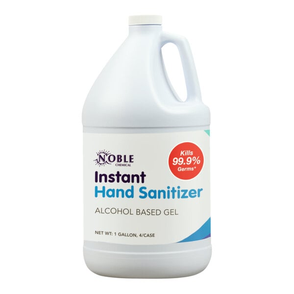 1 Gallon Ready-to-Use Alcohol Based Gel Instant Hand Sanitizer with Pump - 4/Case