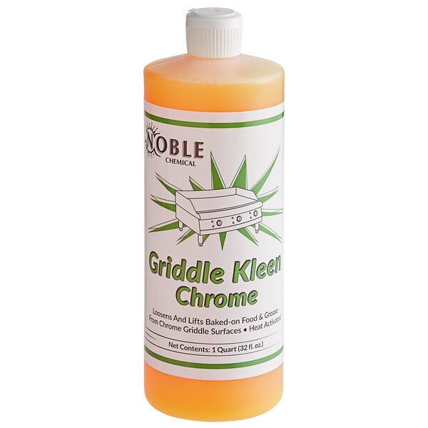 Chrome Griddle Kleen 32 oz. Ready-to-Use Liquid Grill / Griddle Cleaner - 4/Case