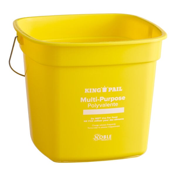 King-Pail 10 Qt. Yellow Cleaning Pail