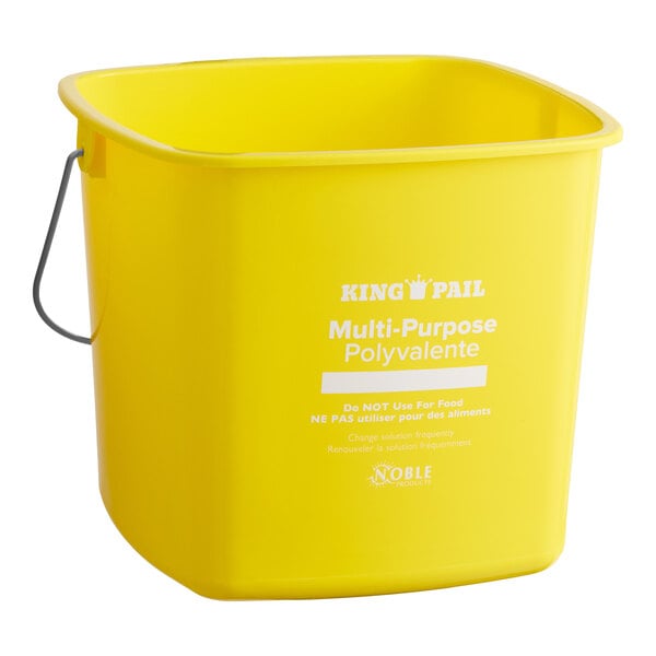 King-Pail 6 Qt. Yellow Cleaning Pail