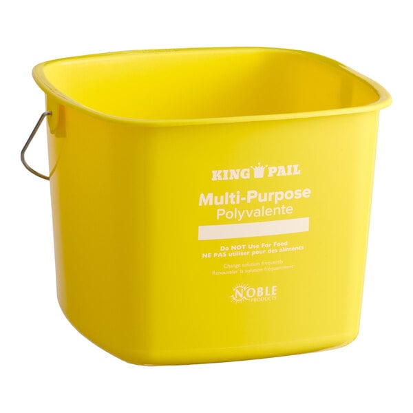 King-Pail 8 Qt. Yellow Cleaning Pail